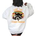 Raccoon Animal Women's Oversized Sweatshirt – Save the Trash Pandas White