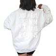 Raccoon Lover Oversized Sweatshirt - Back Print for Women White