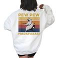 Raccoon Lover Women's Vintage Sweatshirt - Oversized, Retro Back Print White