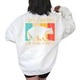Raccoon For Men Women Raccoon Lover Introvert Women's Oversized Sweatshirt Back Print White