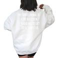 My Spirit Animal Is A Fat Raccoon Joke Sarcastic Women's Oversized Sweatshirt Back Print White