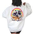 Street Cat & Wildlife Vintage Sweatshirt | Oversized Women's Style White