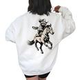 Vintage Cowboy Raccoon Sweatshirt - Western 90s Women's Retro Style White