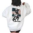 Women's Vintage Western Raccoon Sweatshirt | Short Sleeve | Country Style White