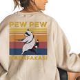 Raccoon Lover Women's Vintage Sweatshirt - Oversized, Retro Back Print Sand