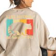 Raccoon For Men Women Raccoon Lover Introvert Women's Oversized Sweatshirt Back Print Sand