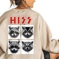 Raccoon Rock Band Concert Unisex Oversized Sweatshirt - Music Lovers Sand