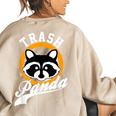 Raccoon Sweatshirt - Cute Trash Panda Cartoon - Women's Oversized Top Sand