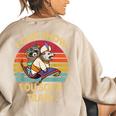 I Can Show You Some Trash Raccoon Vintage Lovers Women's Oversized Sweatshirt Back Print Sand