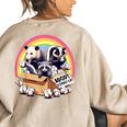 Street Cat & Wildlife Vintage Sweatshirt | Oversized Women's Style Sand