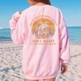 Out Of Breath Hiking Sweatshirt - Raccoon Vintage Design Light Pink