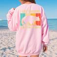 Raccoon For Men Women Raccoon Lover Introvert Women's Oversized Sweatshirt Back Print Light Pink
