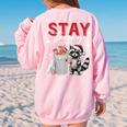 Raccoon Oversized Sweatshirt for Men & Women | Cozy Introvert Style Light Pink