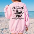 Raccoon Theme Women's Oversized Sweatshirt | Quirky Conduit Back Print Light Pink