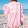 Raccoon Trash Panda Women's Sweatshirt - Meme Back Print Light Pink