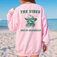 Sarcastic Raccoon Cowboy Oversized Sweatshirt for Women | Rustic Vibes Light Pink