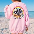 Street Cat & Wildlife Vintage Sweatshirt | Oversized Women's Style Light Pink