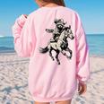 Vintage Cowboy Raccoon Sweatshirt - Western 90s Women's Retro Style Light Pink