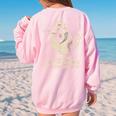 Vintage Western Women's Sweatshirt - Cowboy Raccoon Print Light Pink