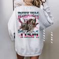 Autism Awareness Raccoon Women's Sweatshirt - Oversized & Quirky Sport Grey