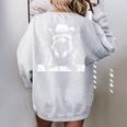 Raccoon Cowboy Western Sweatshirt | Oversized | Unisex | Kids & Adults Sport Grey