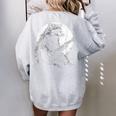 Raccoon Guitarist Sweatshirt - Moonlight Melody | Women's Oversized Sport Grey