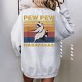 Raccoon Lover Women's Vintage Sweatshirt - Oversized, Retro Back Print Sport Grey