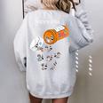 Raccoon Lover's Oversized Sweatshirt – Women's Back Print – Fun Casual Wear Sport Grey