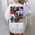 Raccoon Meme Oversized Women's Sweatshirt - Feral Era Fun Sport Grey