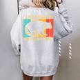 Raccoon For Men Women Raccoon Lover Introvert Women's Oversized Sweatshirt Back Print Sport Grey