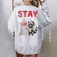 Raccoon Oversized Sweatshirt for Men & Women | Cozy Introvert Style Sport Grey
