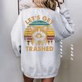 Raccoon Oversized Sweatshirt - Fun Print - Small Size Sport Grey