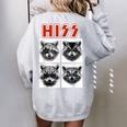 Raccoon Rock Band Concert Unisex Oversized Sweatshirt - Music Lovers Sport Grey