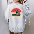 Raccoon Sweatshirt for Women - Oversized Back Print for Raccoon Lovers Sport Grey