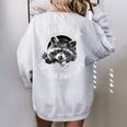 Save The Trash Pandas Raccoon Lover Women's Oversized Sweatshirt Sport Grey