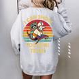I Can Show You Some Trash Raccoon Vintage Lovers Women's Oversized Sweatshirt Back Print Sport Grey
