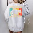 Unisex Raccoon Lover Sweatshirt - Oversized Back Print for Introverts Sport Grey