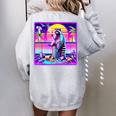 Vaporwave Raccoon Retrowave Women's Oversized Sweatshirt Sport Grey