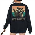 Adopt a Street Cat Sweatshirt - Animal Lovers Quirky Art Black