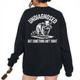 Cowboy Raccoon Women's Oversized Sweatshirt - Quirky Back Print Black
