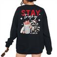 Raccoon Lover Oversized Sweatshirt | Introvert Style | Unisex Black