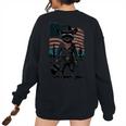 Raccoon Western Oversized Women's Sweatshirt - Vintage Style Black