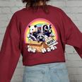 Adopt Street Cats & Wildlife - Vintage Oversized Sweatshirt Maroon