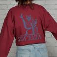 Raccoon Halloween Women's Oversized Sweatshirt - Stay Trashy Design Maroon
