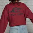 Trash Panda Print Tee | Modern Grey Women's Oversized Classic Fit Maroon