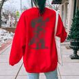 Raccoon Cowboy Meme Graphic | Unisex Oversized Hoodie Sweatshirt Red