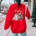 Raccoon Lover Oversized Sweatshirt | Introvert Style | Unisex Red