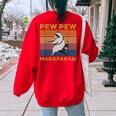 Raccoon Lover Vintage Sweatshirt | Women's Oversized | Back Print Red