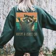 Adopt a Street Cat Sweatshirt - Animal Lovers Quirky Art Forest