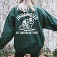 Cowboy Raccoon Women's Oversized Sweatshirt - Quirky Back Print Forest